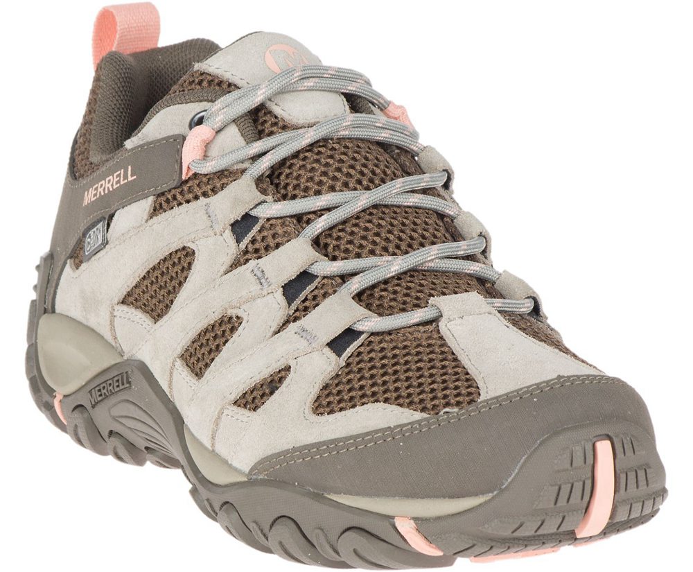 Buty Trekkingowe Merrell Damskie Szare - Alverstone Waterproof - 704162-MUA